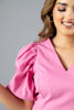 Imagen de Blusa Cuello V, Manga Ballon