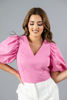 Imagen de Blusa Cuello V, Manga Ballon
