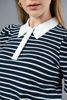 Imagen de Blusa Rayas Cuello Blanco