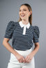Imagen de Blusa Rayas Cuello Blanco