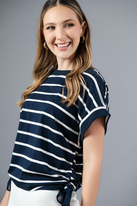 Imagen de Blusa Rayas Detalle Recogidos