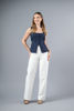 Imagen de Blusa En Rayas Cuello Cuadrado Botones