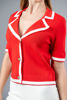 Imagen de Blusa Tejida Cuello, Detalle Contraste