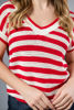 Imagen de Blusa Tejida En Rayas Cuello V