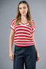 Imagen de Blusa Tejida En Rayas Cuello V