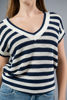 Imagen de Blusa Tejida En Rayas Cuello V