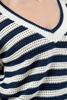 Imagen de Blusa Tejida En Rayas Cuello V