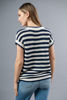 Imagen de Blusa Tejida En Rayas Cuello V