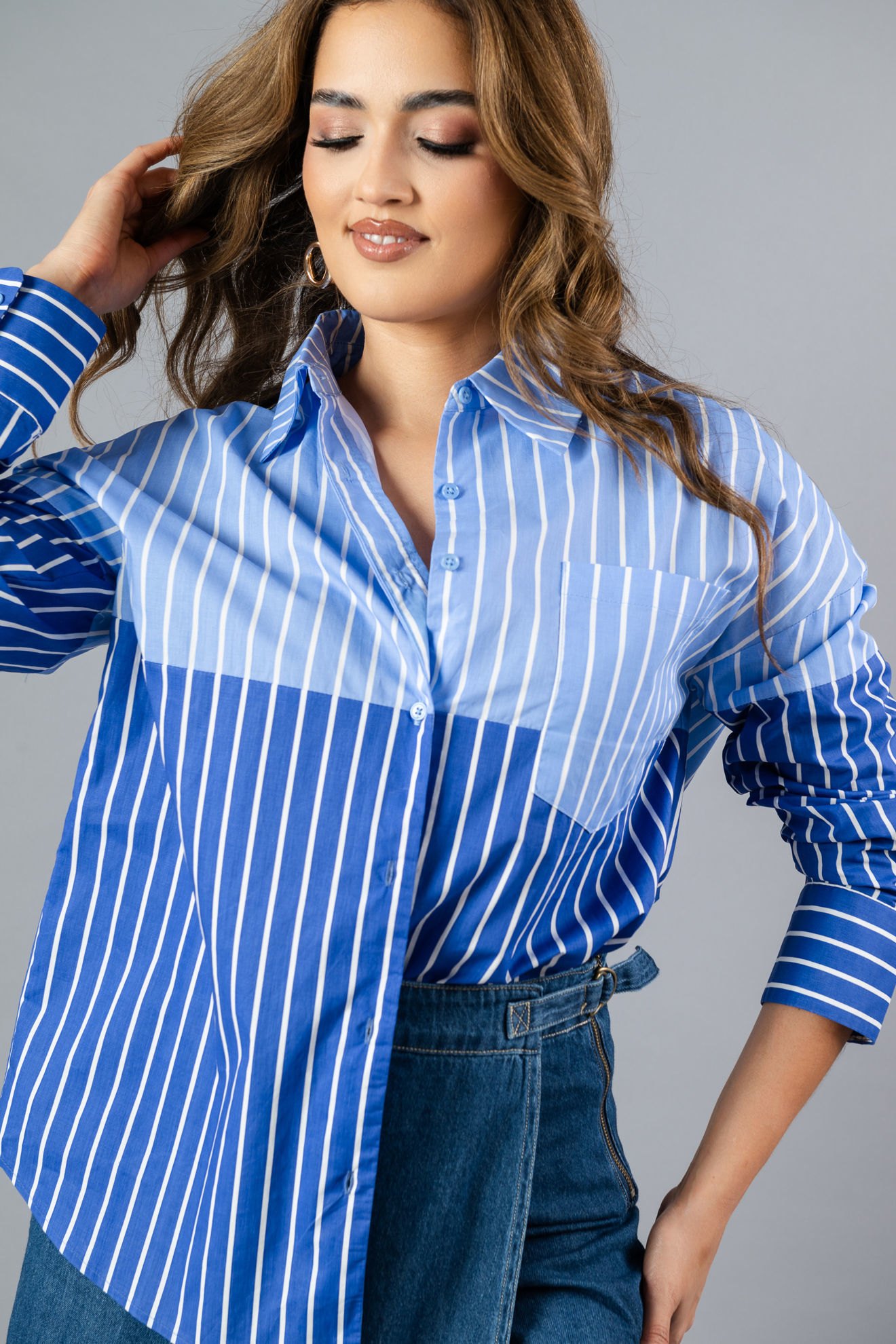 Imagen de Camisera Rayas Color Block     ( Exclusiva Pagina)