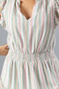 Imagen de Vestido Cuello V Rayas