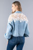 Imagen de Camisera Manga Larga, Detalle Croche Blanco