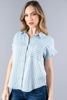 Imagen de Camisera Denim En Rayas Manga Corta