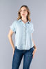 Imagen de Camisera Denim En Rayas Manga Corta