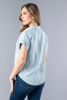 Imagen de Camisera Denim En Rayas Manga Corta