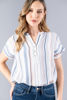 Imagen de Blusa Cuello Chino En Rayas