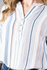 Imagen de Blusa Cuello Chino En Rayas