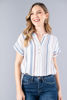 Imagen de Blusa Cuello Chino En Rayas