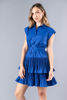 Imagen de Vestido En Poplin Con Cuello Camisero, Falda Vuelos