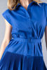 Imagen de Vestido En Poplin Con Cuello Camisero, Falda Vuelos