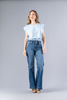 Imagen de Straight Leg, High Rise Jeans, Pretina Ancha