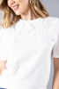 Imagen de T Shirt Detalle Flores En Relieve
