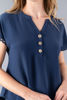 Imagen de Blusa Botones Madera, Detalle Croche Mangas