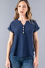 Imagen de Blusa Botones Madera, Detalle Croche Mangas