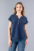 Imagen de Blusa Botones Madera, Detalle Croche Mangas
