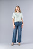 Imagen de Straight Leg, High Rise Jeans, Detalle Costura Frente