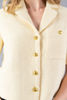 Imagen de Saquito En Tweed, Botones, Cuello, Manga Corta