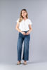 Imagen de Straight Leg, High Rise Jeans, Detalle Costura Frente