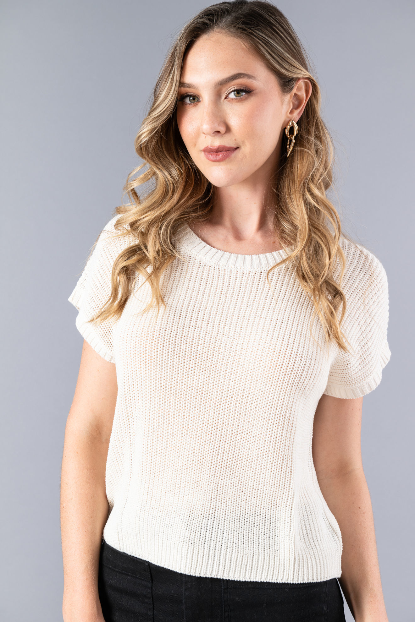Imagen de Blusa Tejida Cuello Redondo