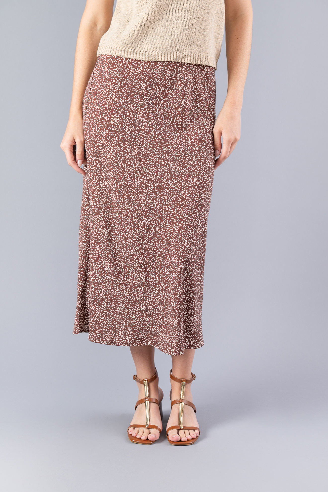 Imagen de Falda Mini Print Florecitas En Rayon