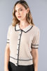 Imagen de Blusa Tejida Mangas Con Contraste
