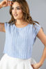 Imagen de Blusa En Rayas Cuello Redondo