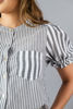 Imagen de Blusa En Rayas Cuello Chino