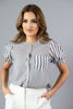 Imagen de Blusa En Rayas Cuello Chino