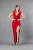 Imagen de Vestido Cuello V, Abertura Pierna