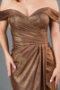 Imagen de Vestido Off shoulder Metalico