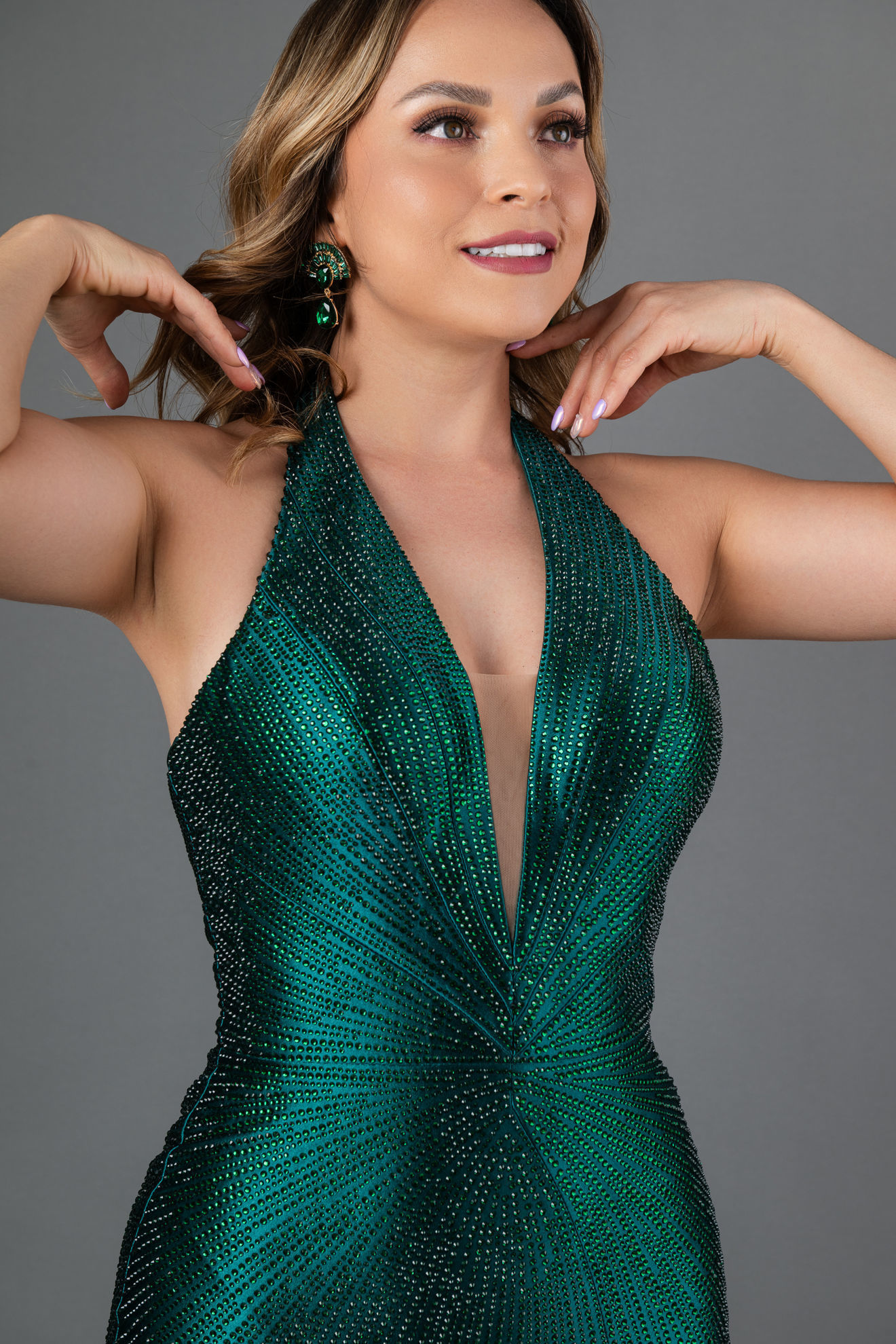 Imagen de Vestido Halter Brillo