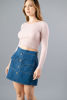 Imagen de Falda Denim Botones Dorados, Bolsillos