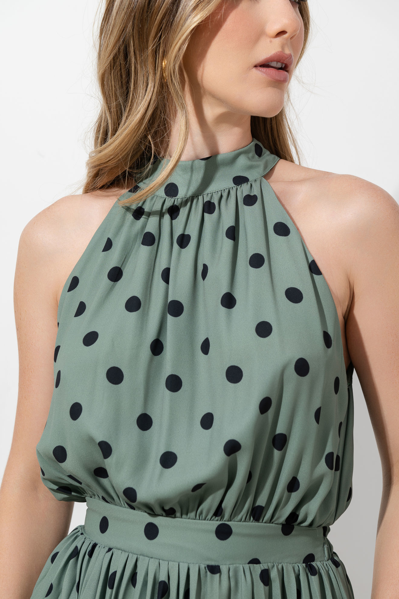 Imagen de Vestido Halter Print Lunares