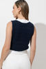 Imagen de Blusa Estilo Chaleco Contraste Con Botones Dorados  ( Exclusiva Pagina)