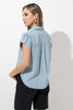 Imagen de Blusa Denim Camisera Rayas Manga Corta