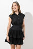 Imagen de Vestido En Poplin Con Cuello Camisero, Falda Vuelos