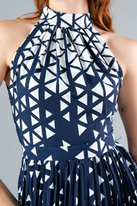 Imagen de Vestido Halter Falda Plisada     (Exclusivo Pagina)