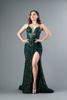 Imagen de Maxi Dress Lentejuelas, Abertura Falda