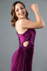 Imagen de Vestido Satin Plisado Un Hombro