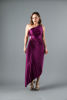 Imagen de Vestido Satin Plisado Un Hombro