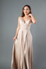 Imagen de Vestido Tirante Satin Con Abertura Falda